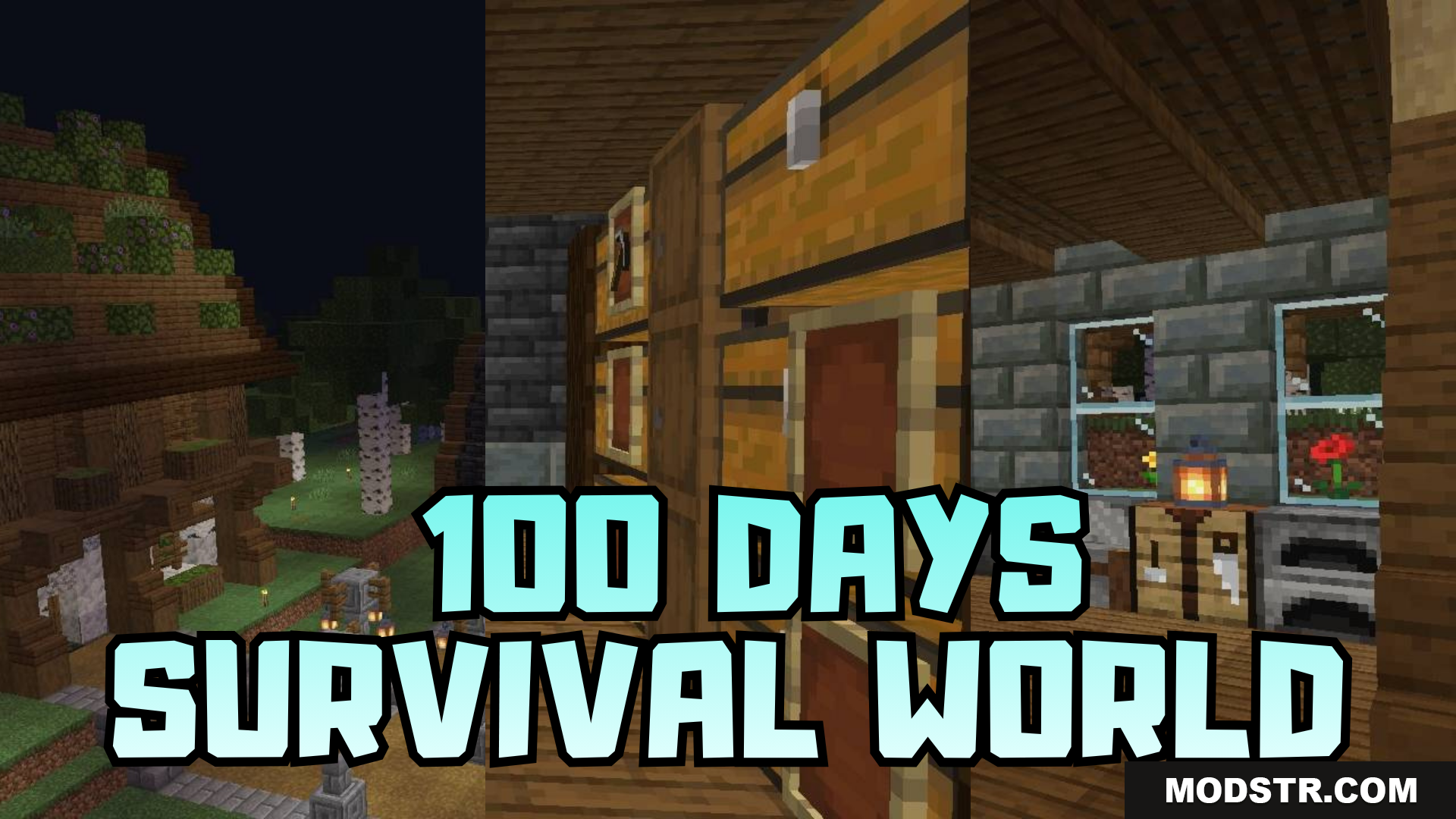 100 Days Survival World Map (26.x) – MCPE/Bedrock