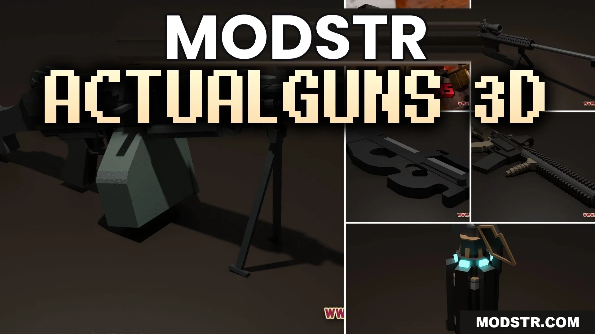 ActualGuns 3D Addon (1.21) – High Quality Firearm Animations cover art