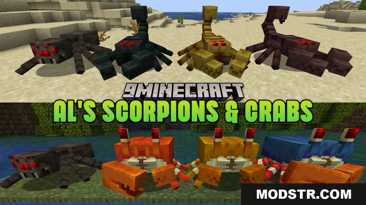 AL’s Scorpions & Crabs Resource Pack (26.2, 1.21.11) – Texture Pack cover art