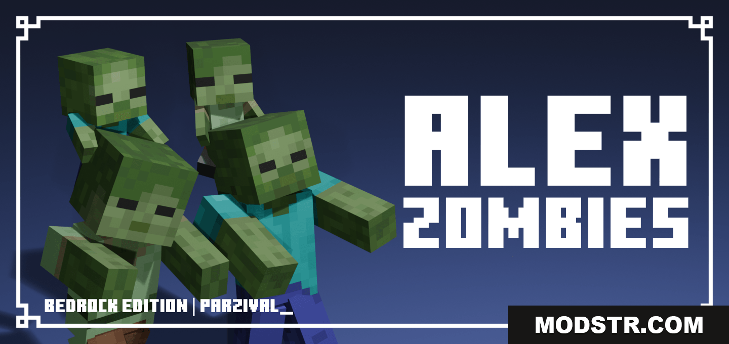 Alex Zombies Texture Pack (26.x, 1.21) – MCPE/Bedrock