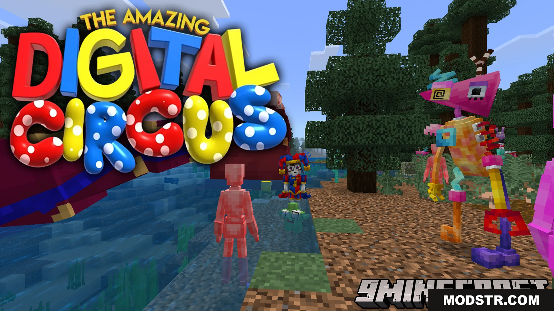 Amazing Digital Circus Addon (26.x, 1.21) – Bring The Digital Circus Cast To Your World cover art
