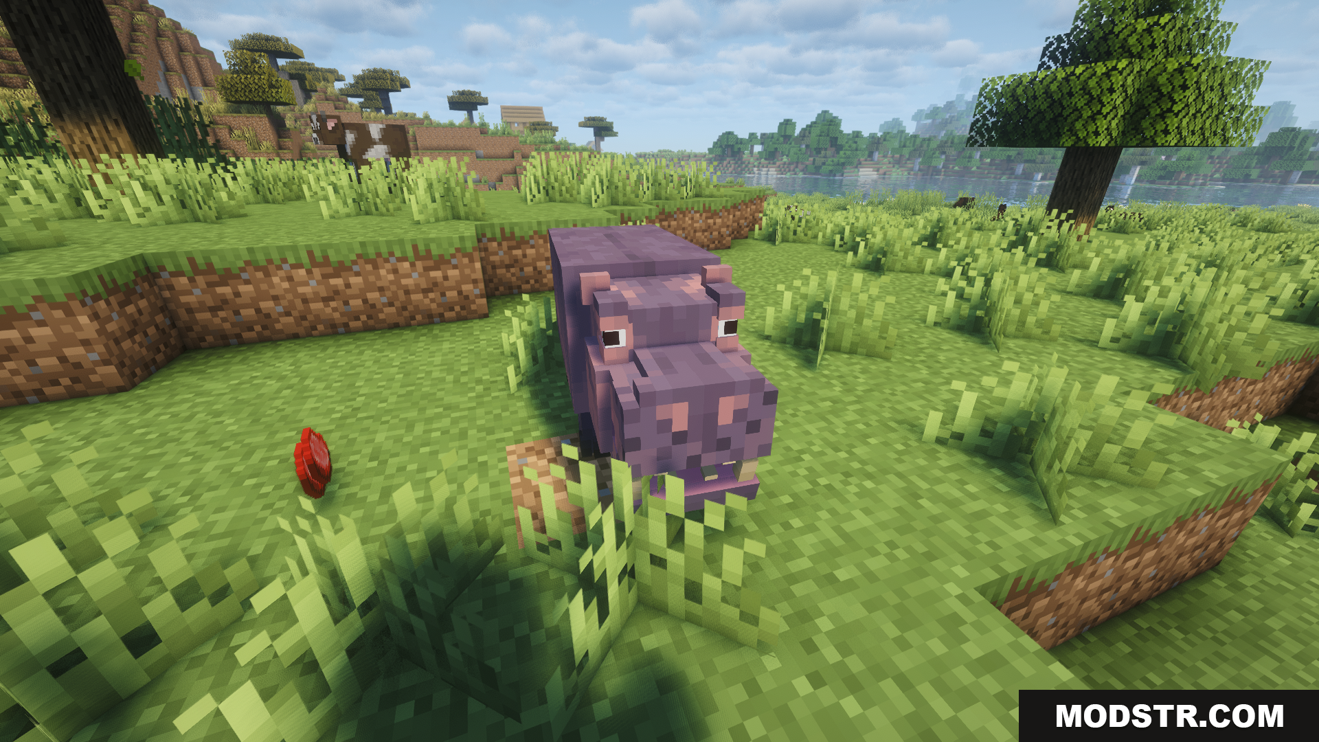 Animal Garden Hippopotamus Mod Screenshot 13 A purple hippo from the Animal Garden mod