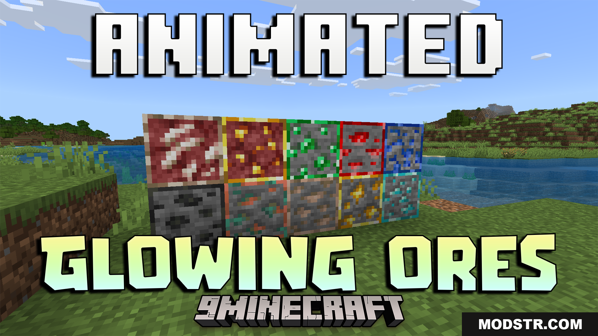 Animated Glowing Ores Texture Pack