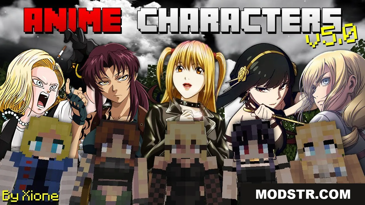 Anime Characters Addon (1.26+, 1.21) – MCPE/Bedrock Waifus & Husbands Mod