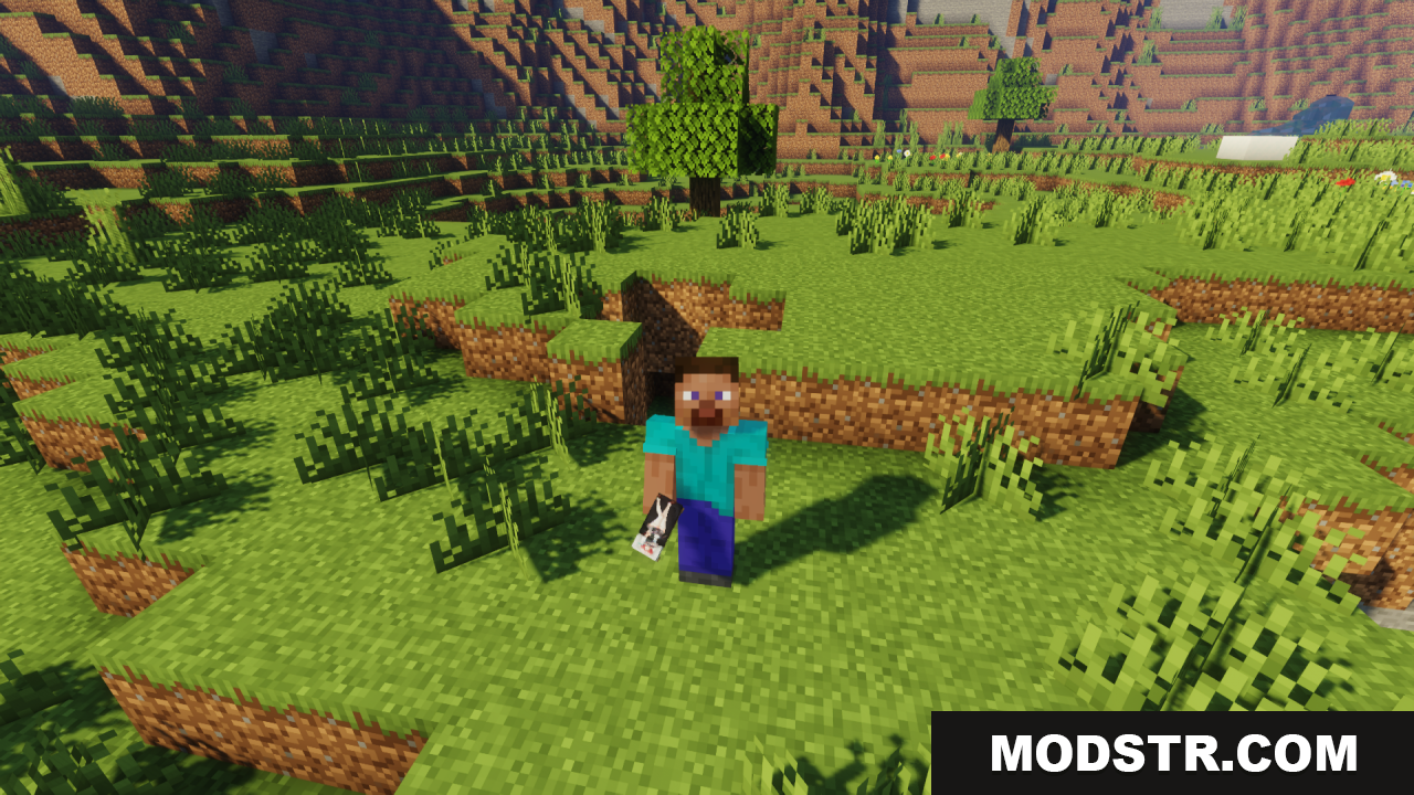 Anime Waifu Beds Resource Pack Screenshot 4 Player holding a bed from the Anime Waifu Beds pack