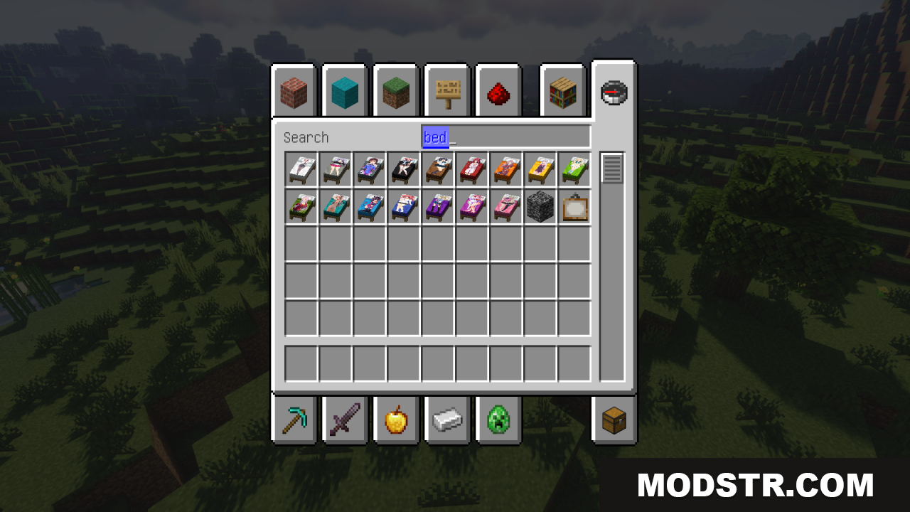 Anime Waifu Beds Resource Pack (1.21.11, 1.20.1) – Cheerful Anime Art for Every