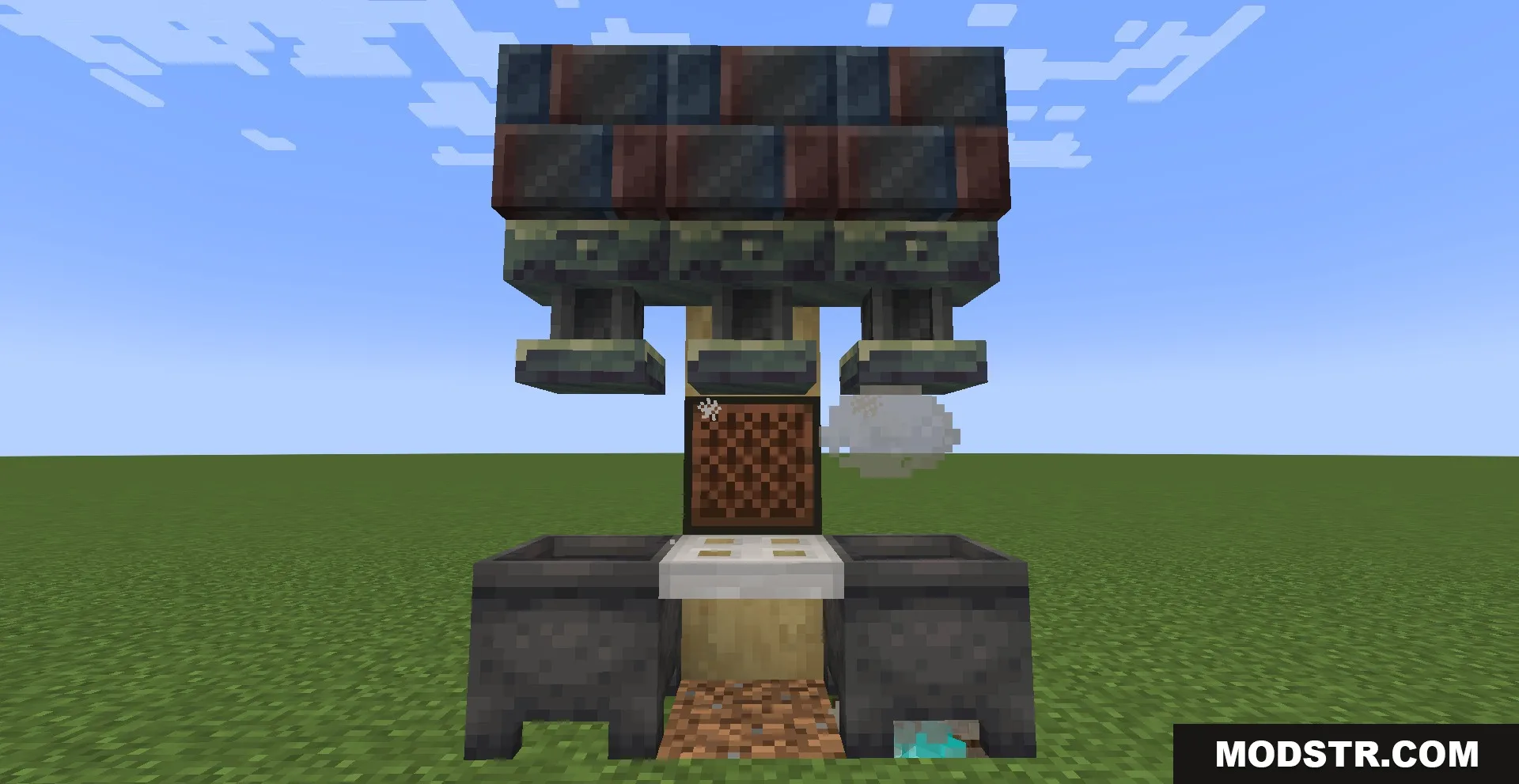 Anvil Craft Mod Screenshot 4 A mechanical contraption using magnets and cauldrons to process various materials