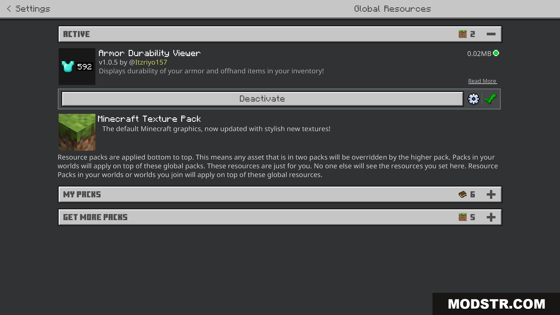 Armor Durability Viewer Texture Pack (26.x, 1.21) – See Exact Armor Durability