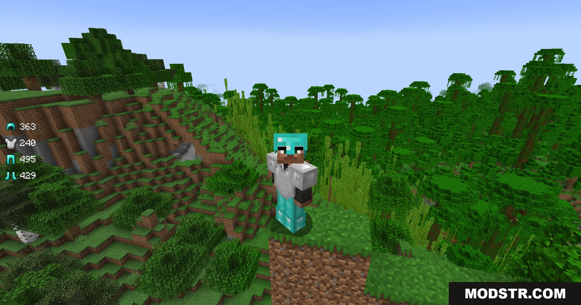 Armor Status Mod Screenshot 4 The Armor Status Mod displays gear durability levels on the game screen interface