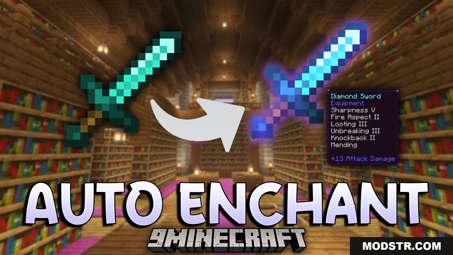 Auto Enchant Addon (26.x, 1.21) – Automatically Apply Enchantments To Weapons And Tools