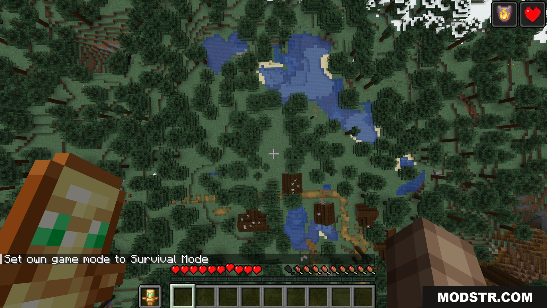 Player falling from high altitude holding a totem of undying