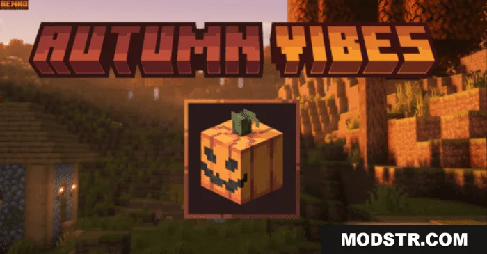 Autumn Vibes Texture Pack (26.x, 1.21) – With 3D Tools for MCPE/Bedrock cover art