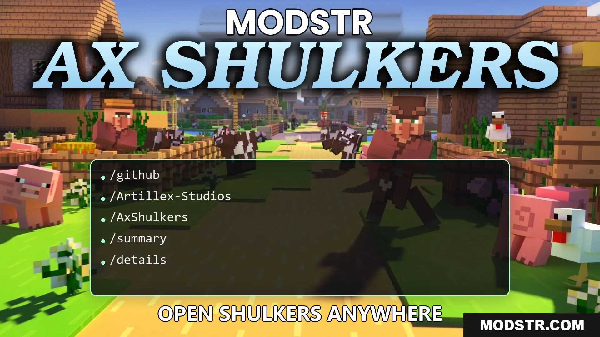 Ax Shulkers Plugin (26.2, 1.20.1) – Turn Shulker Boxes Into Portable Backpacks cover art