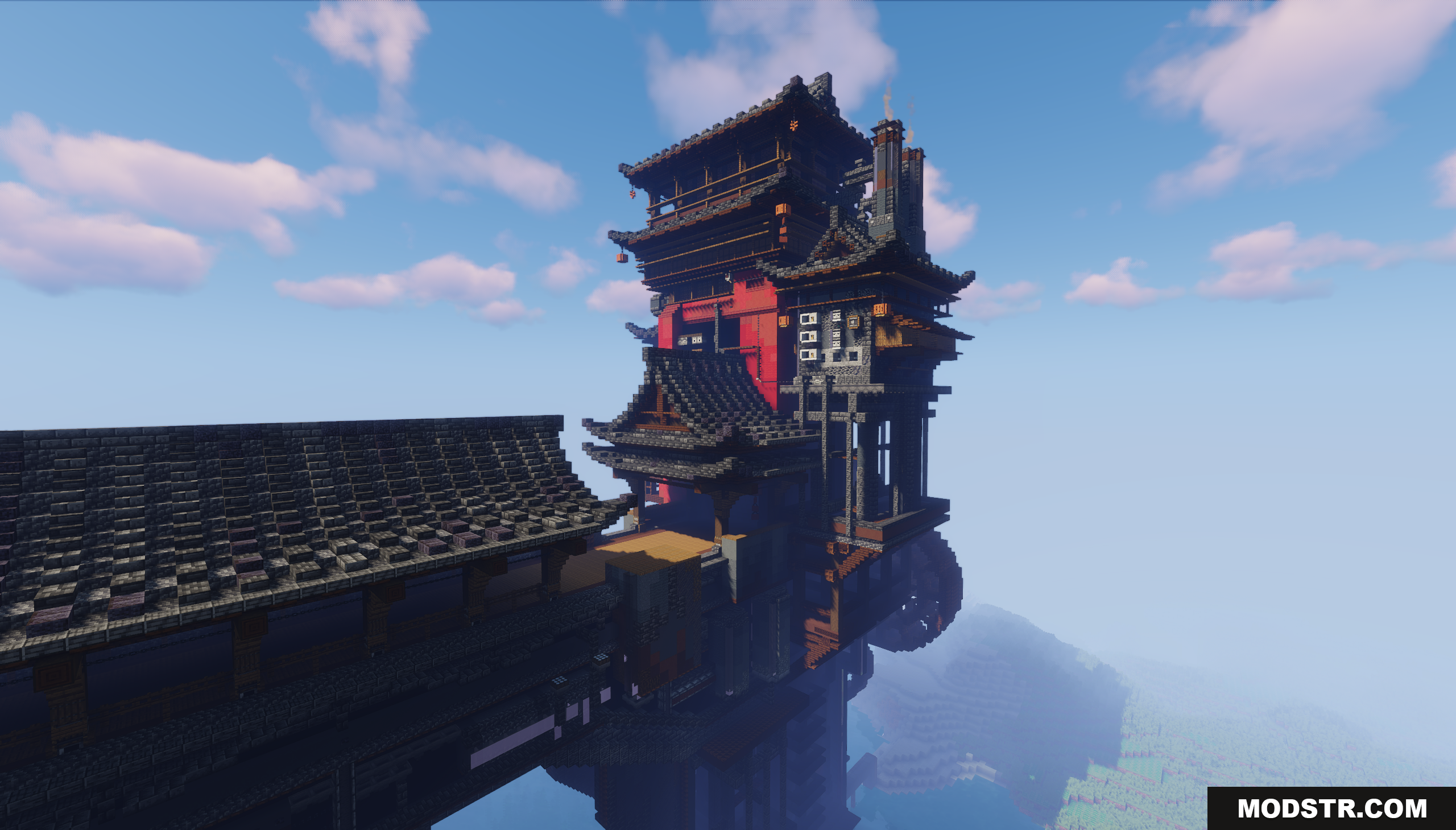 Bathhouse Map Screenshot 7 Large red Asian style building from the Bathhouse Map