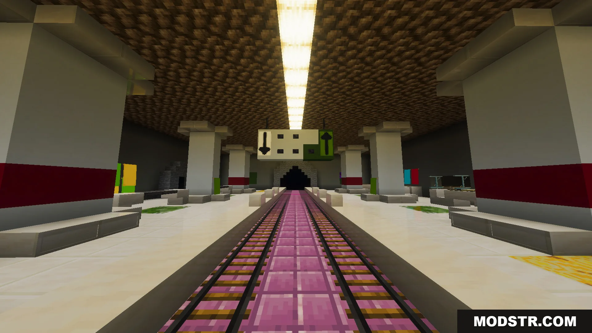 Battle Kaisen Map Screenshot 9 Underground subway station arena with purple tracks in the Battle Kaisen Map