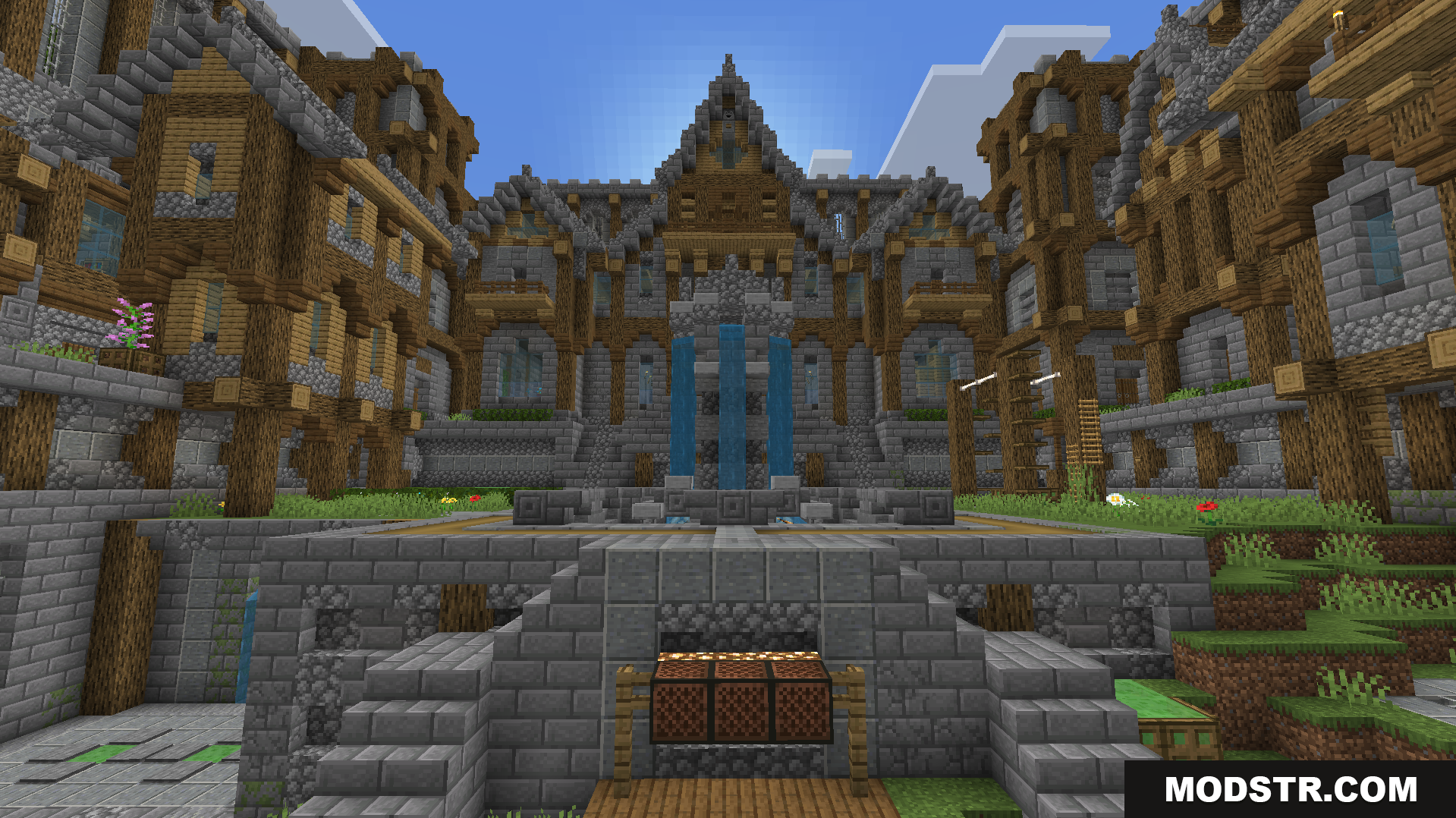 Battle Mini Game Map Screenshot 3 The pre-game lobby where you can vote for your favorite arena