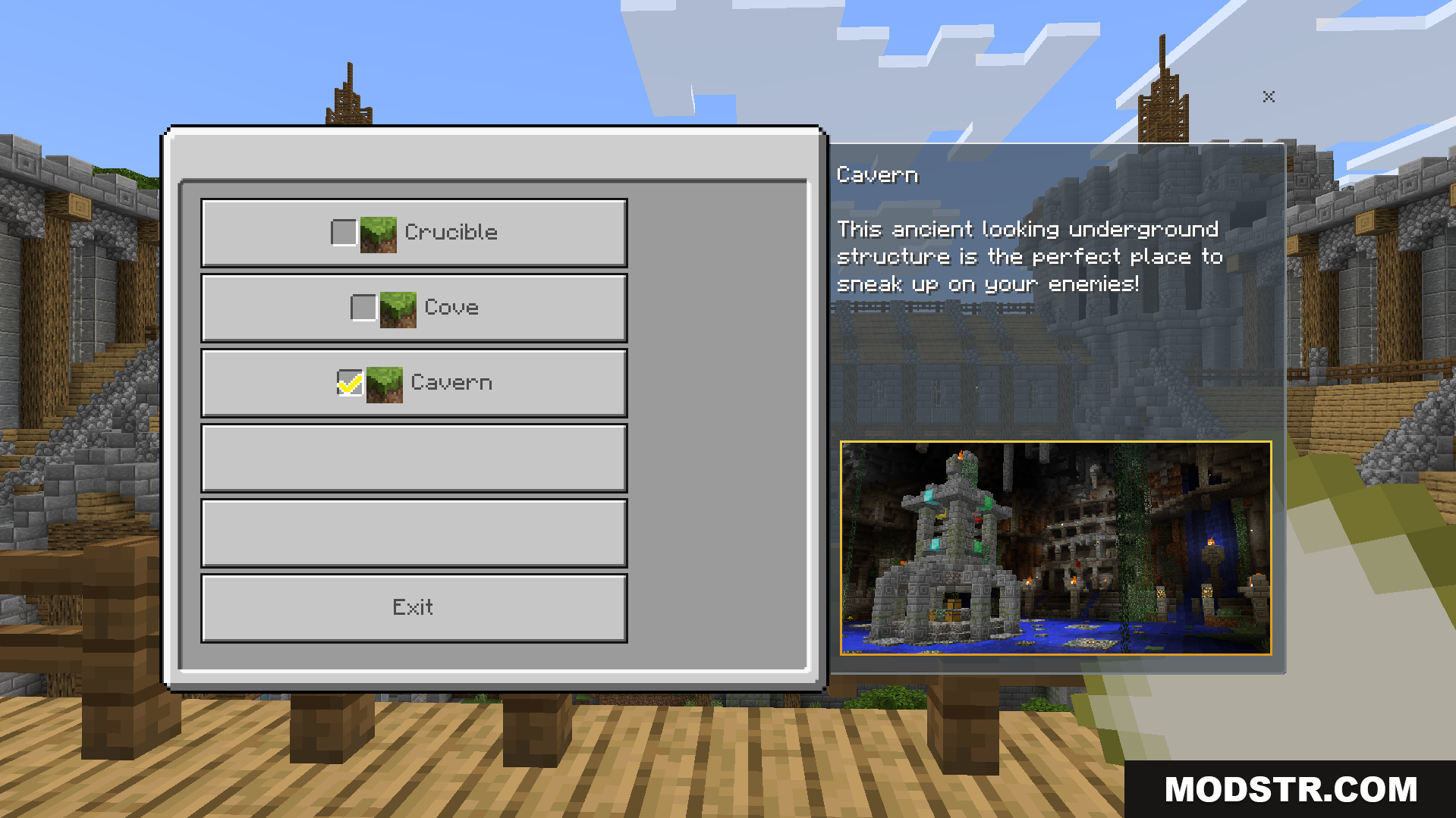 Battle Mini Game Map Screenshot 11 Voting for the Cavern arena before the mini game battle starts