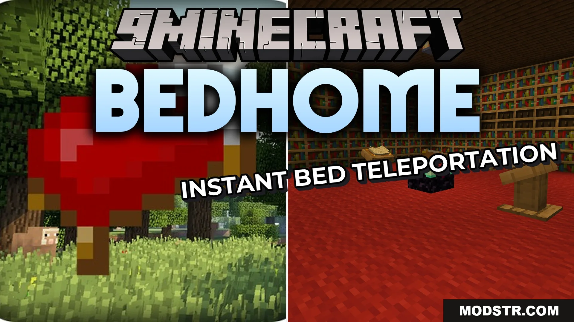 Bed Home Plugin (1.21.11, 1.20.1) – Save Your Players From Long Walks Back Home cover art