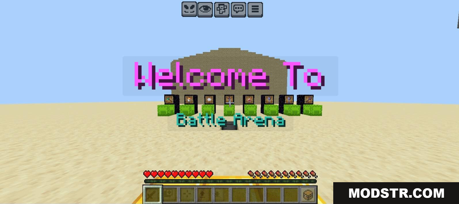 Bedrock Battle Arena Map MCPE/Bedrock Map Screenshot 12 Old Version Lobby