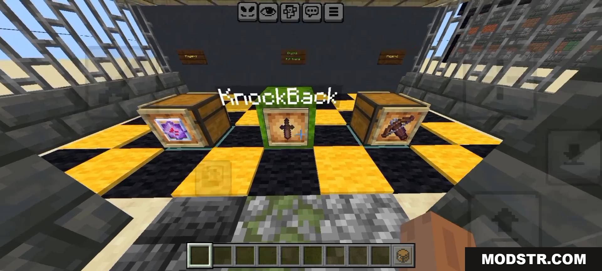 Bedrock Battle Arena Map MCPE/Bedrock Map Screenshot 6 Arena-3 Kits