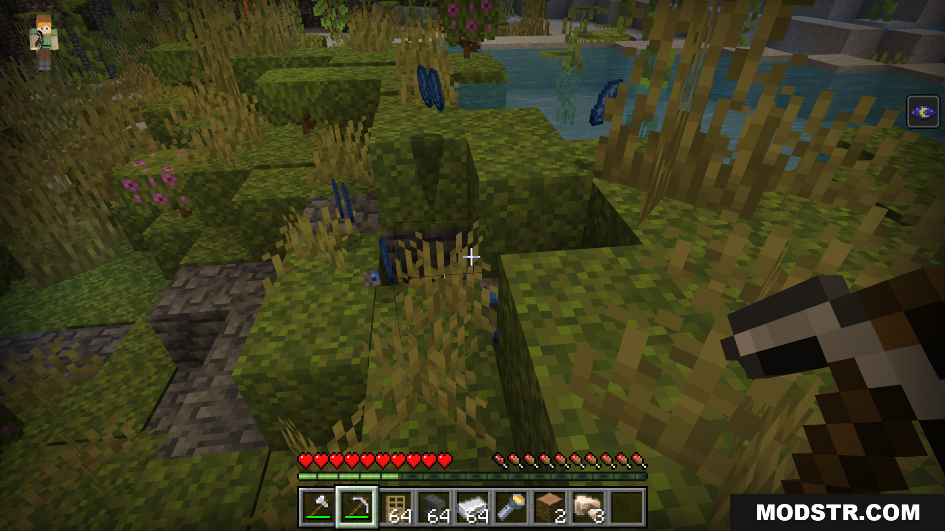 Bedrock Essentials+ Addon Screenshot 10 Sneaking allows you to instantly mine all connected ore blocks
