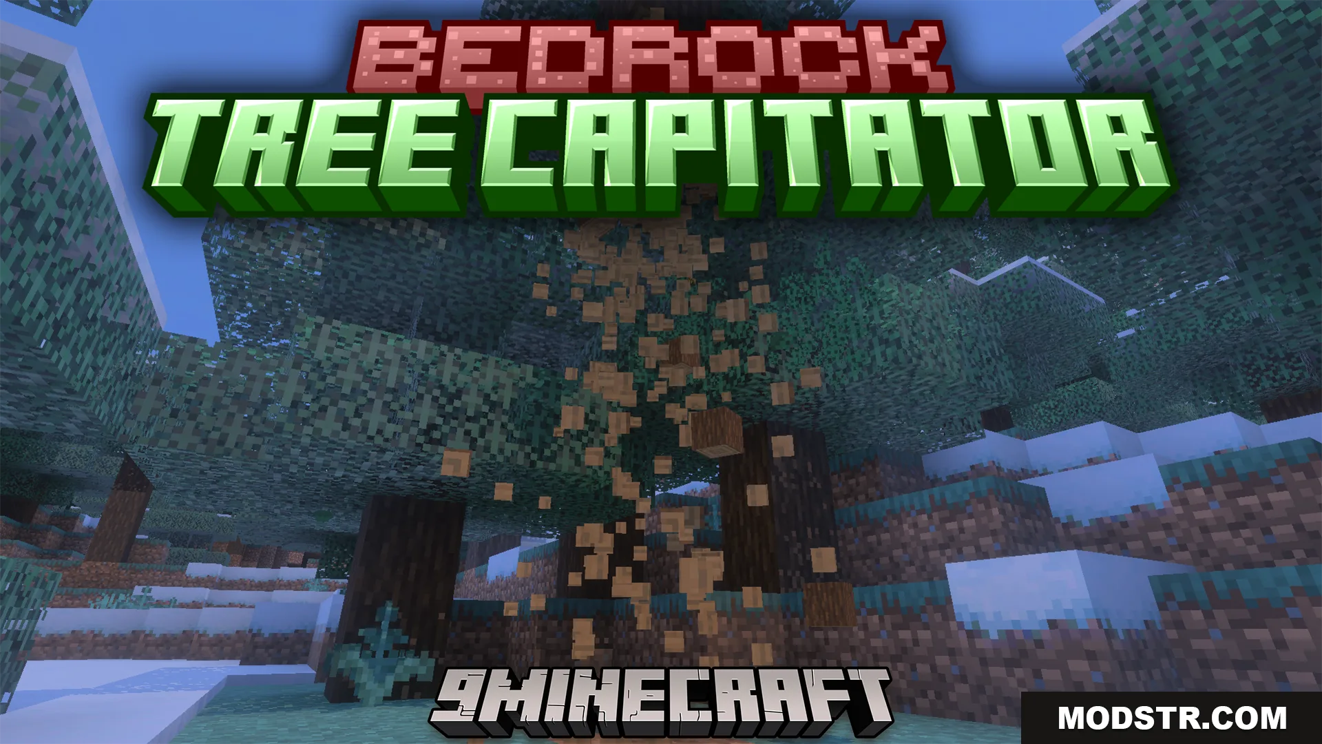 Bedrock Tree Capitator Addon (26.x, 1.21) – Instantly Break Entire Trees For Fast Wood cover art