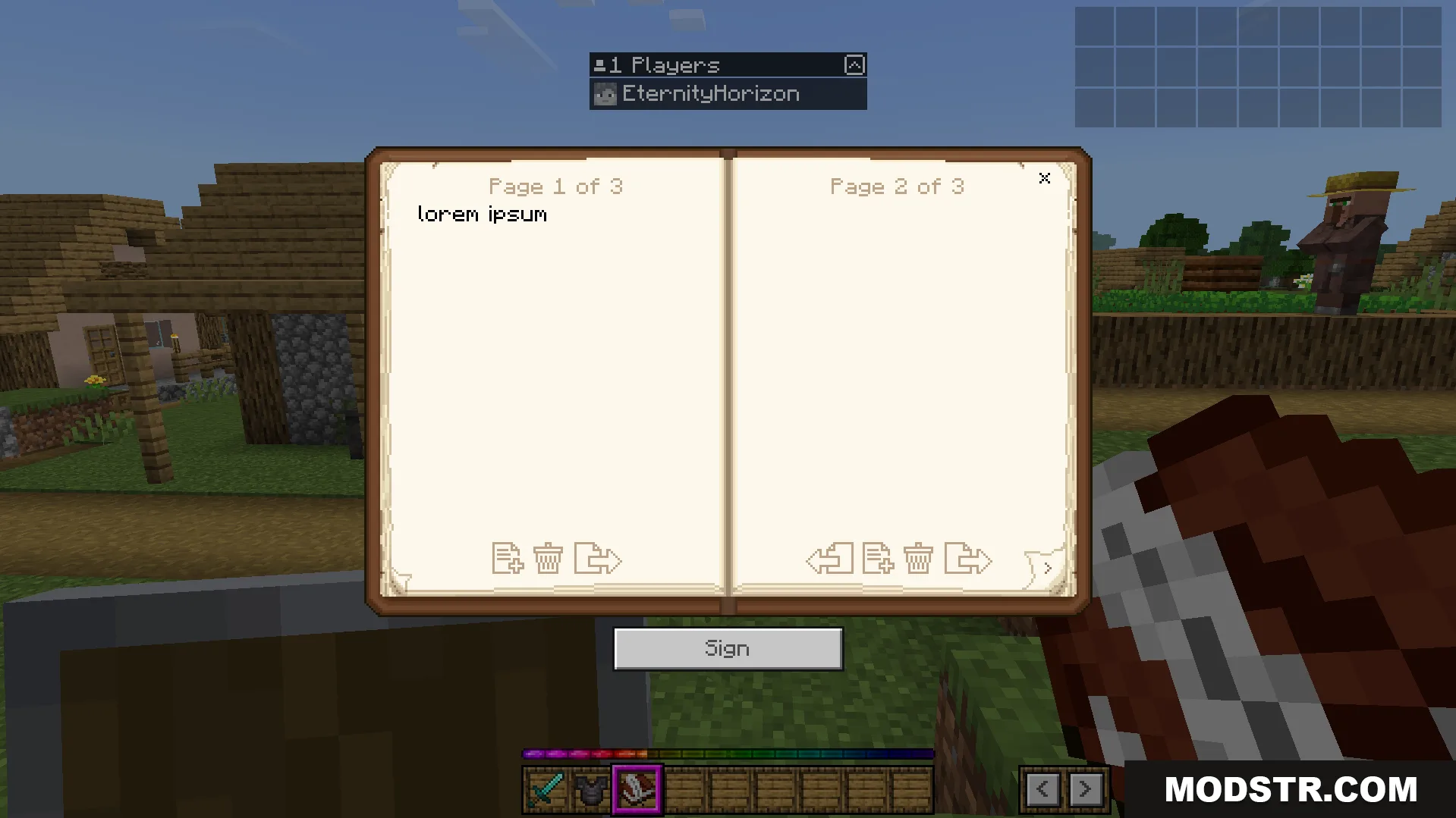 Bedrock Ui Plus Texture Pack Screenshot 12 An example of the addon's new user interface screens