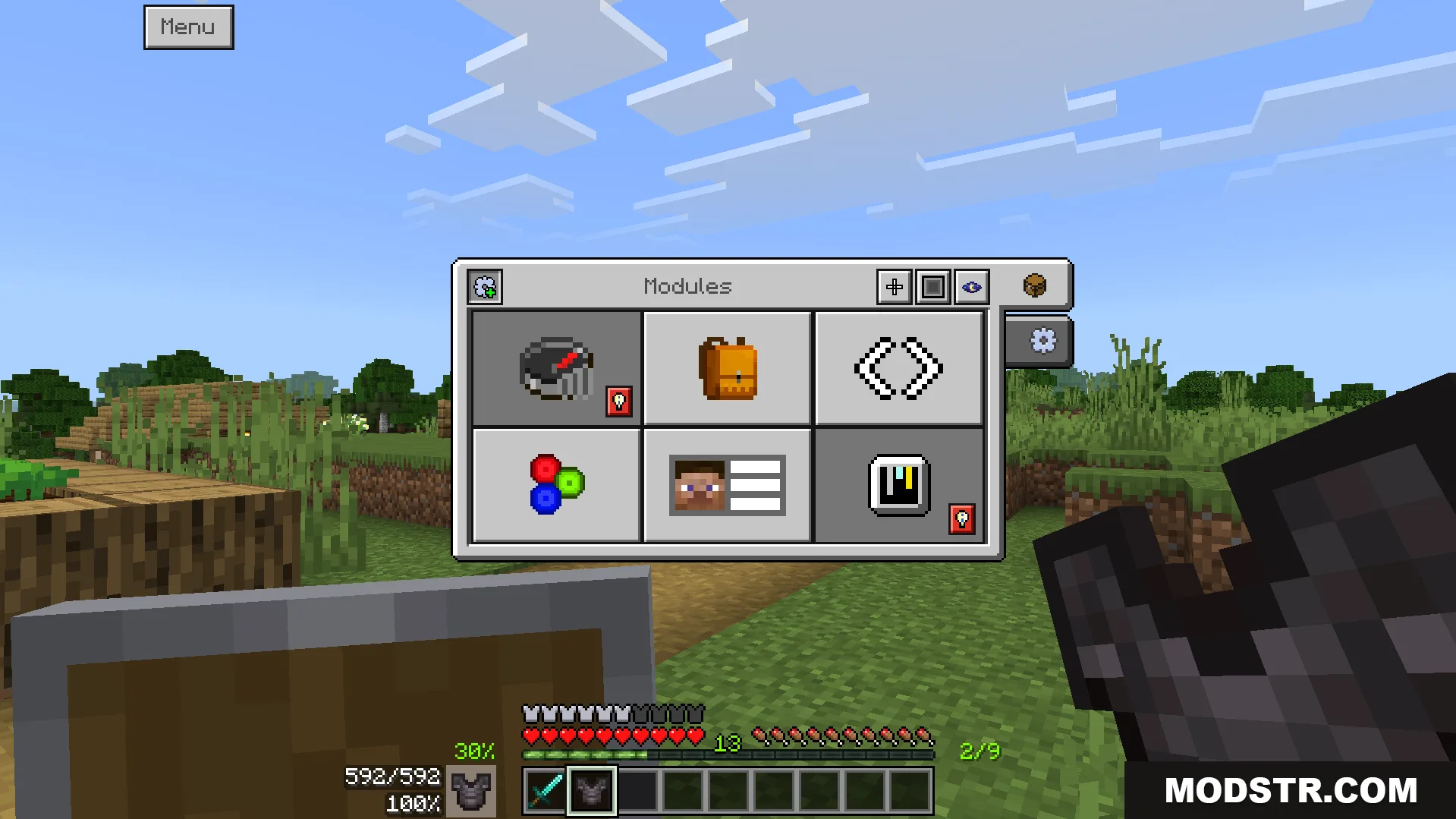 Bedrock Ui Plus Texture Pack Screenshot 5 A new menu lets you customize features like the crosshair style