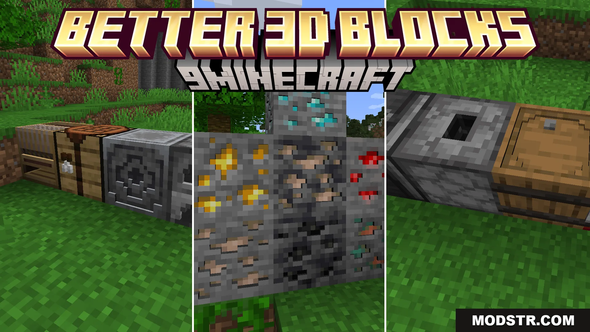 Better 3D Blocks Resource Pack (26.2, 1.20.1) – Texture Pack cover art