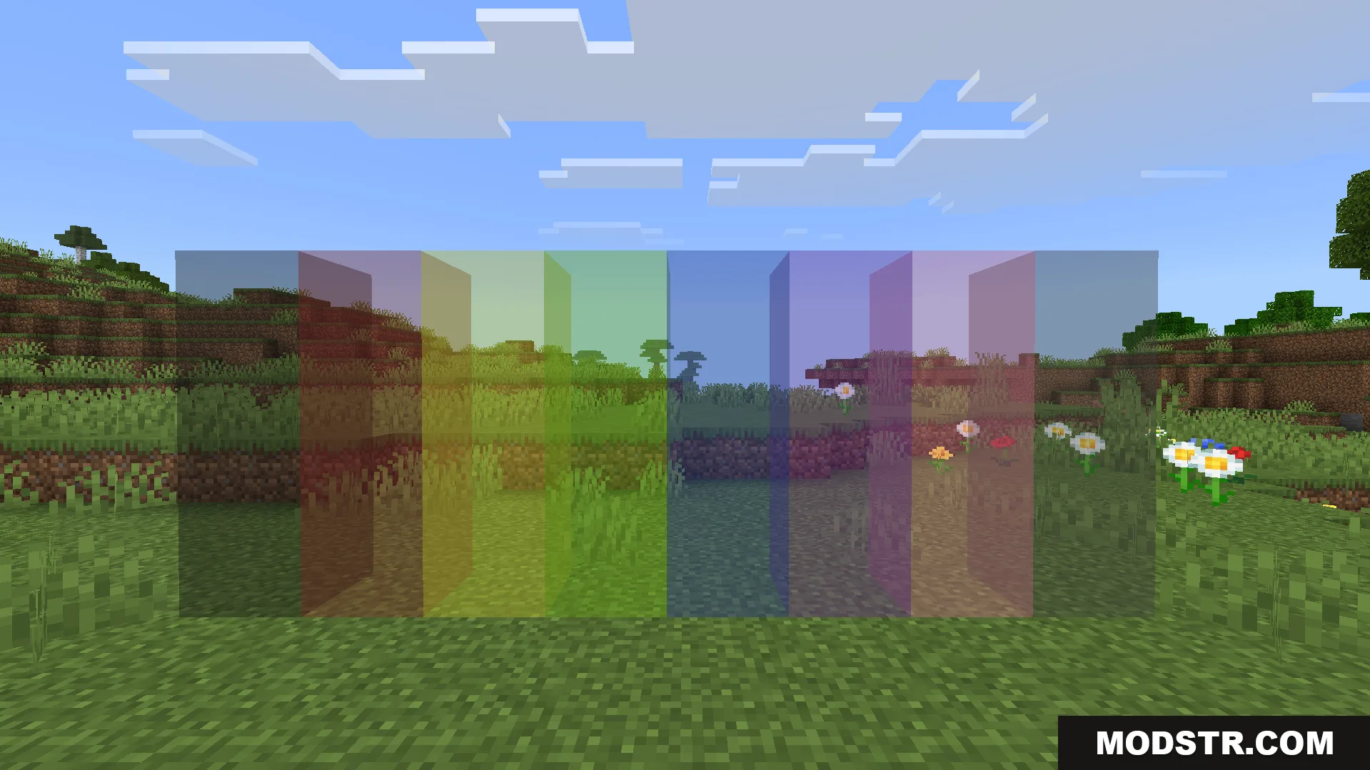 Better Clear Glass Texture Pack Screenshot 3 Better Clear Glass Texture Pack removes edge lines from all glass blocks