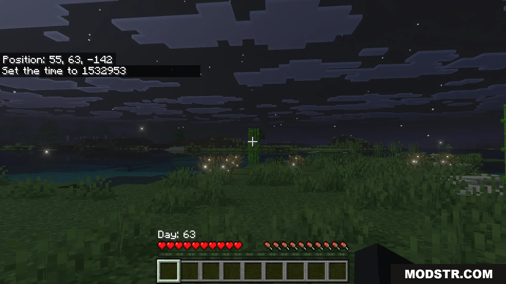 Better Days Played Texture Pack Screenshot 5 The new day counter position is visible during the night
