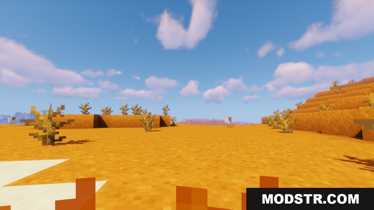 Better Lower Fire Texture Pack Resource Pack Screenshot 7 Another view of a chicken while burning with reduced flames