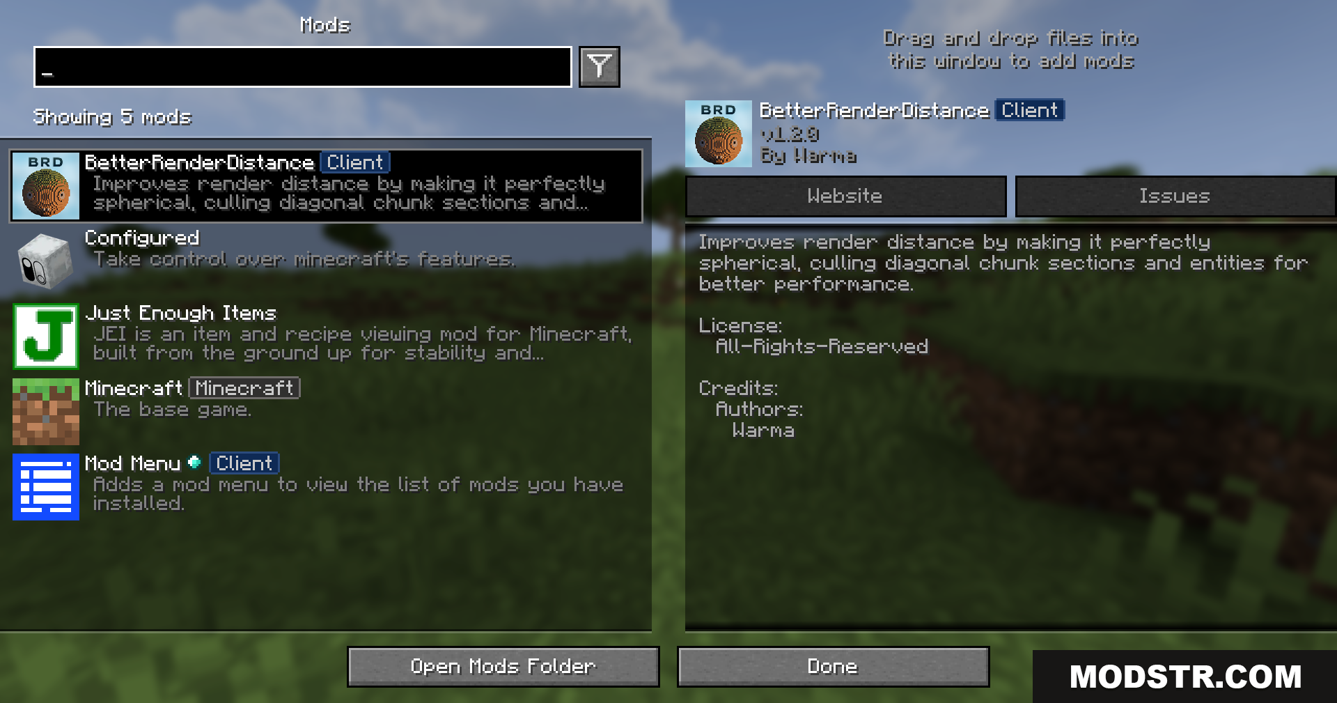 Better Render Distance Mod (26.1.2, 1.21.1) – See Distant Terrain Without Frame