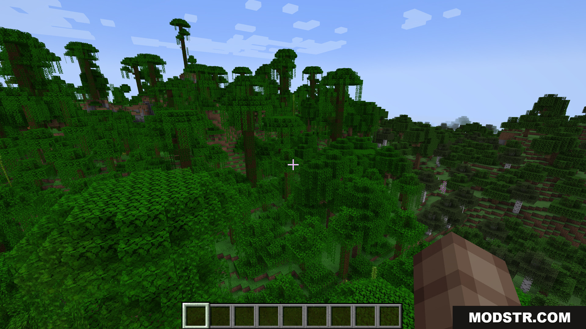 Betternether Forge Mod Screenshot 2 A vast and dense jungle biome with tall trees