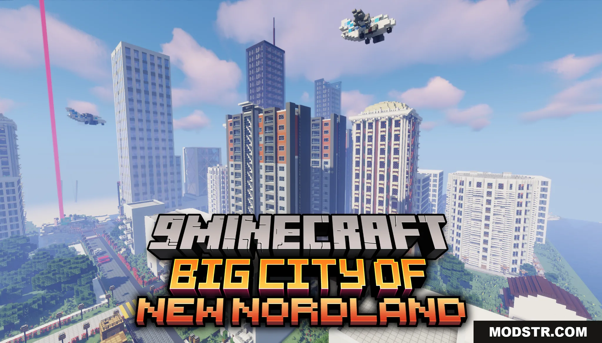 Big City of New Nordland Map (26.2, 1.20.1) – Wander a Bright Metropolis cover art