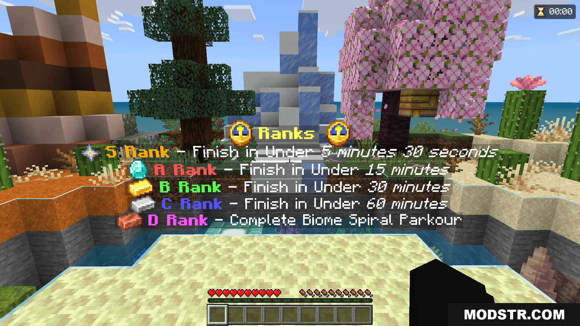 Biome Spiral Parkour Map (26.x) – Outrun Friends Up A Giant Biome Tower