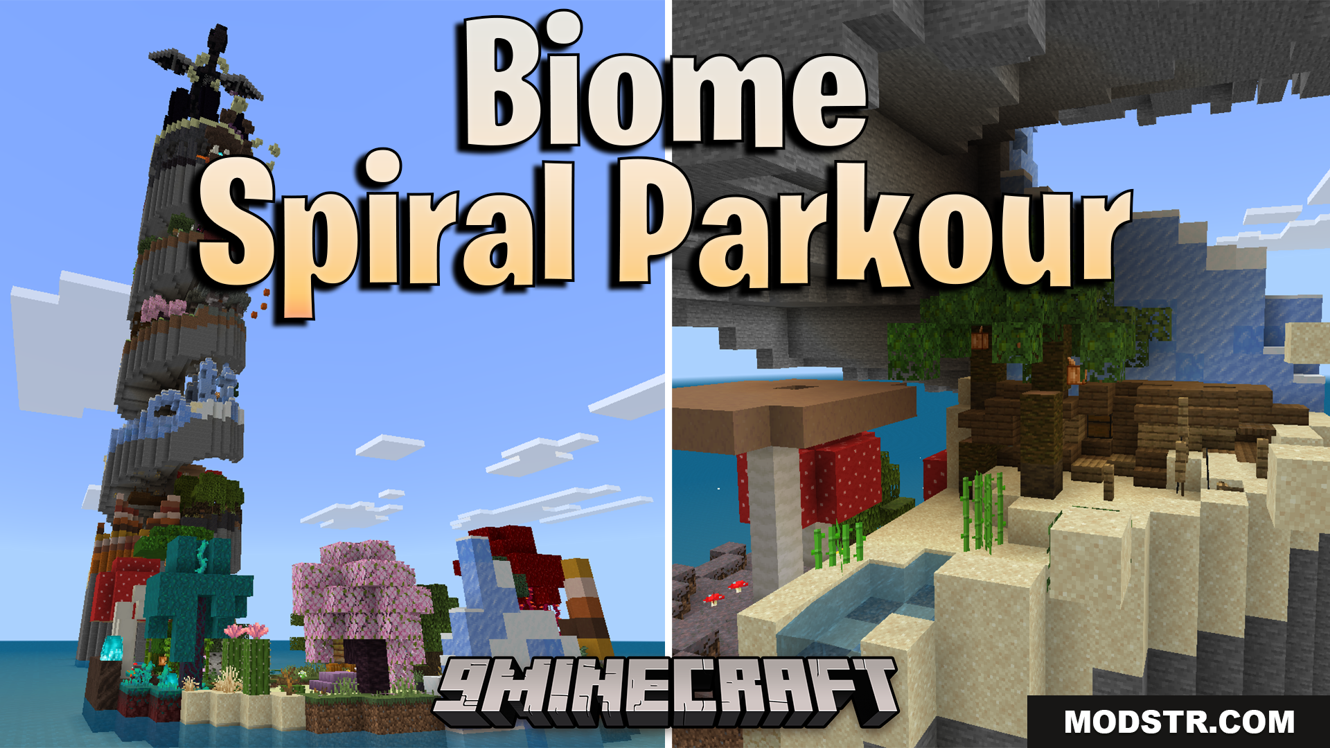 Biome Spiral Parkour Map