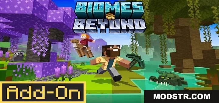 Biomes Beyond Addon (26.x, 1.21) – Explore Stunning New Worlds cover art