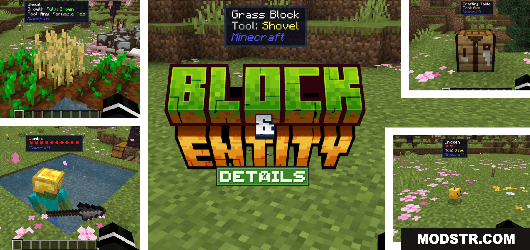 Block Entity Details Addon MCPE/Bedrock Mods & Addon
