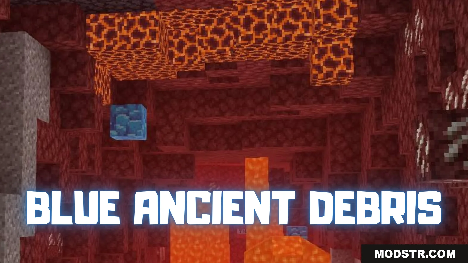 Blue Ancient Debris Texture Pack (1.20.1) – MCPE/Bedrock