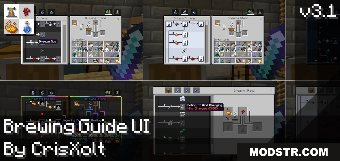Brewing Guide UI Pack (26.x, 1.21) – MCPE/Bedrock (1.21.11, 1.21.1) cover art