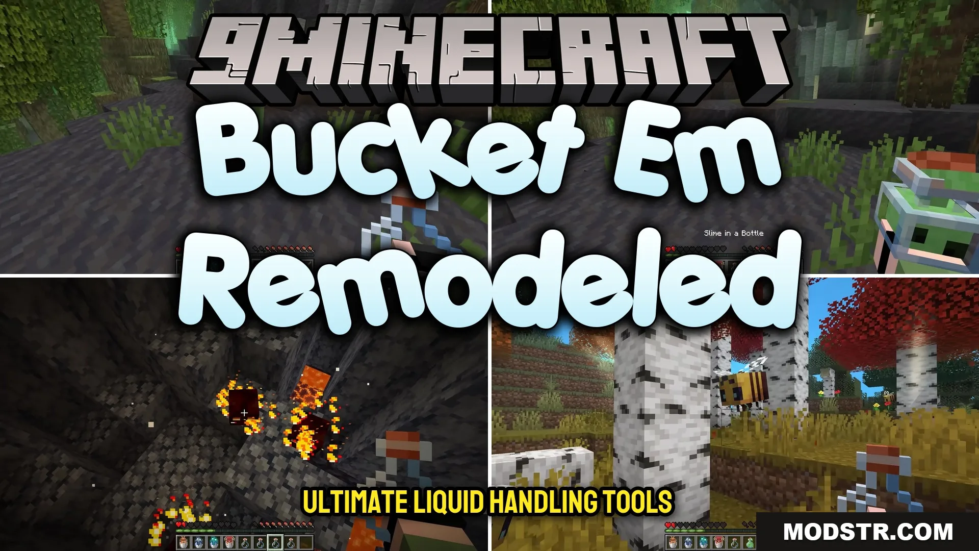 Bucket Em Remodeled Resource Pack (1.21.11, 1.21.1) – Lifelike 3D Mobs