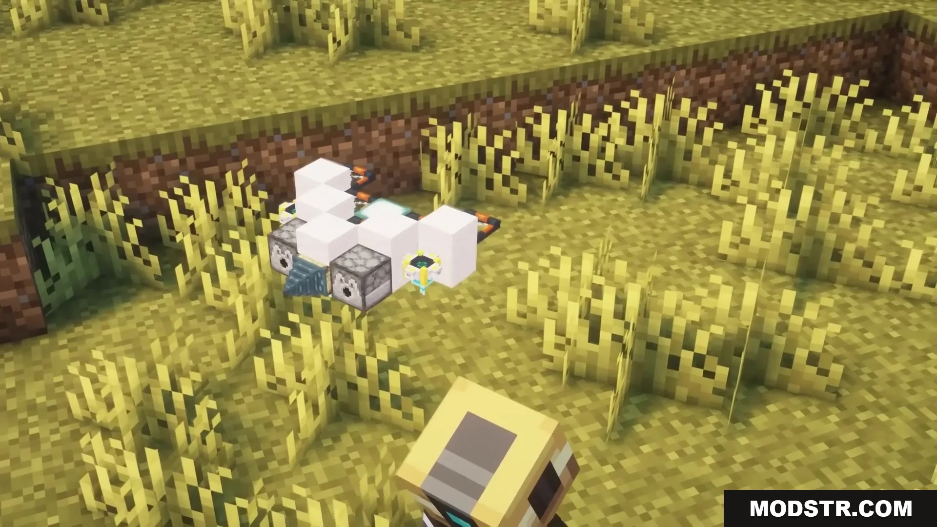 Buddy Drones Mod Screenshot 14 A small flying drone with a drill bit floating in the field