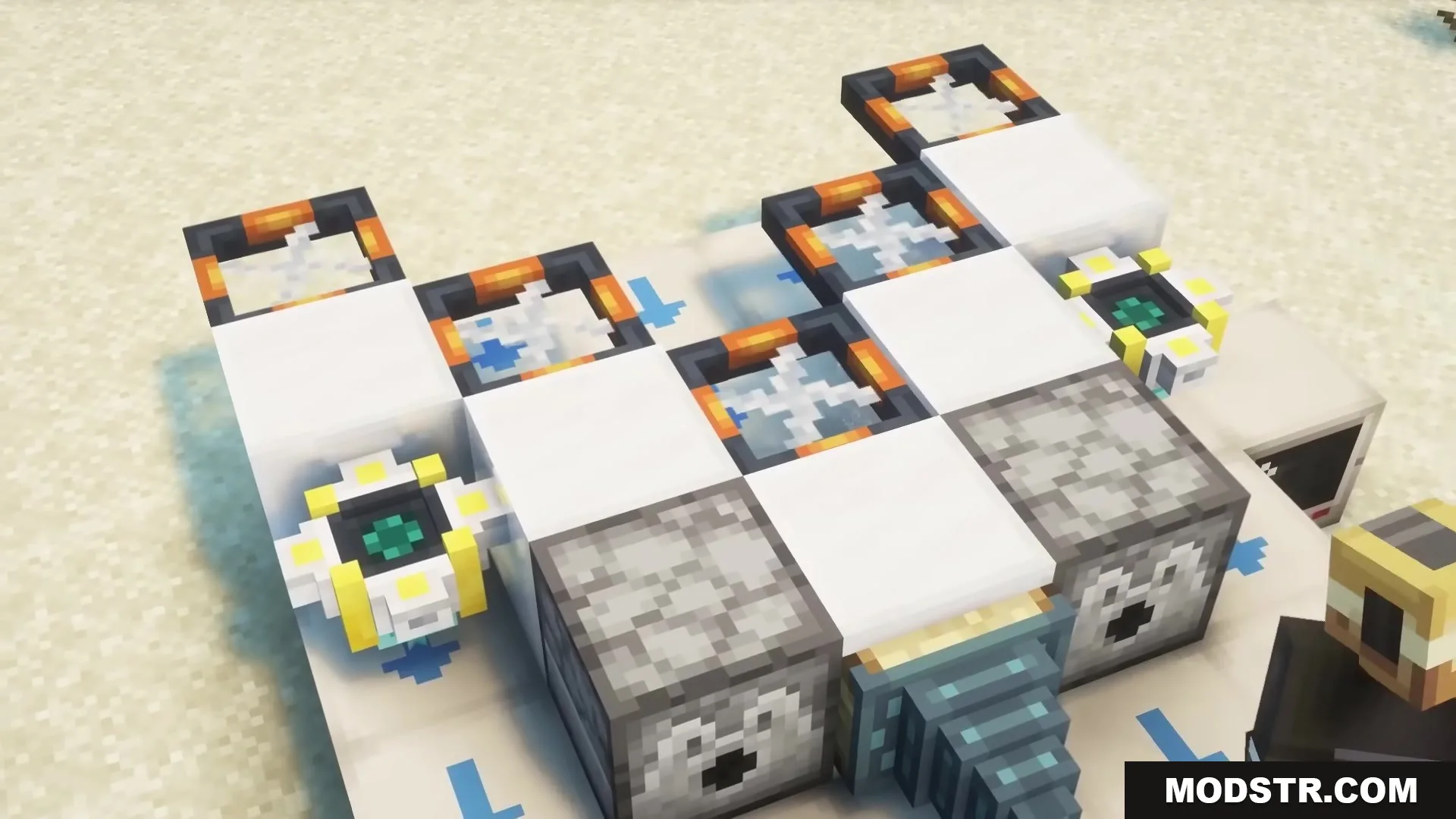Buddy Drones Mod Screenshot 6 A custom drone built with dispensers and rotors from the Buddy Drones Mod