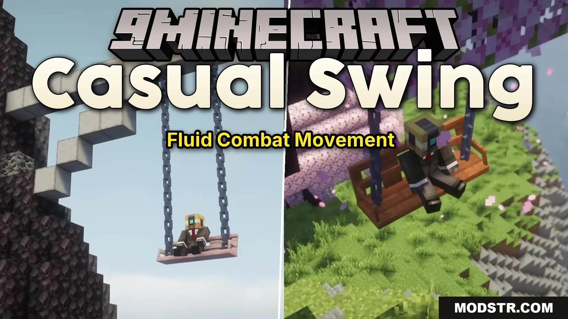 Casual Swing Mod (1.21.1, 1.20.1) – Build Custom Rideable Swings