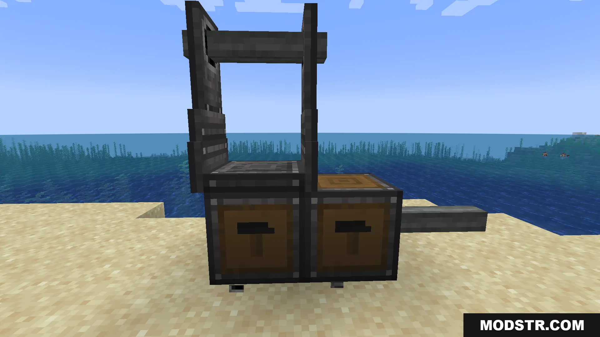 A cannon structure built using compact mount blocks for vertical aiming