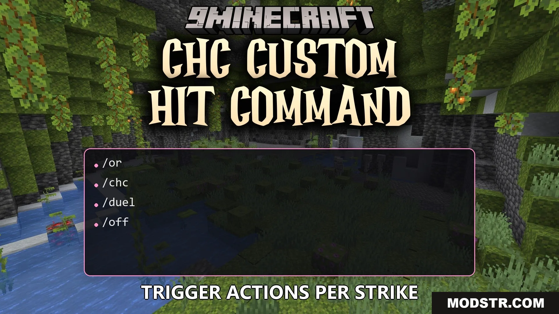 CHC Custom Hit Command Plugin (26.2, 1.21.1) – Turn PvP Hits Into Fun Server cover art