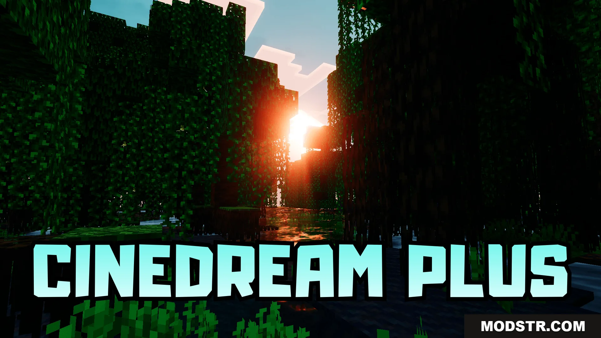 CineDream Plus Shader (26.x, 1.21) – MCPE/Bedrock cover art