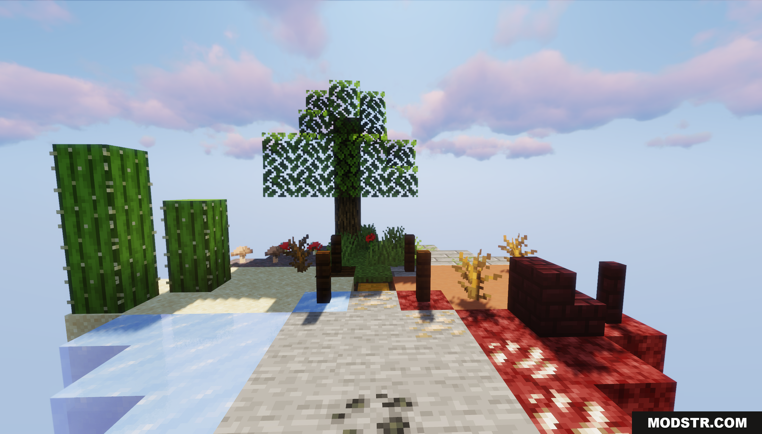 Circle Island Map Screenshot 2 A ground level view of the skyblock island