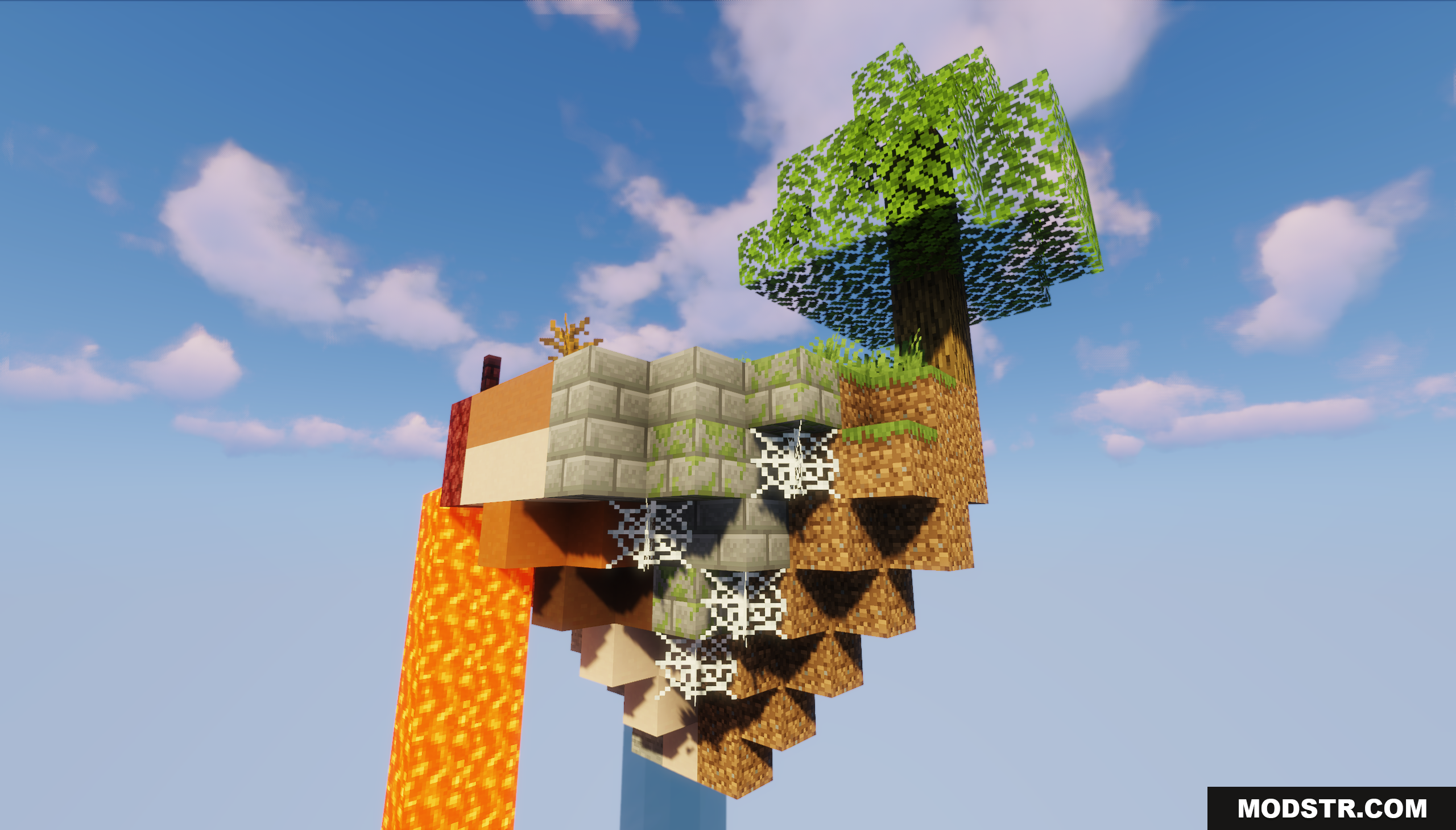 Circle Island Map Screenshot 10 A small floating island with a tree and lavafall